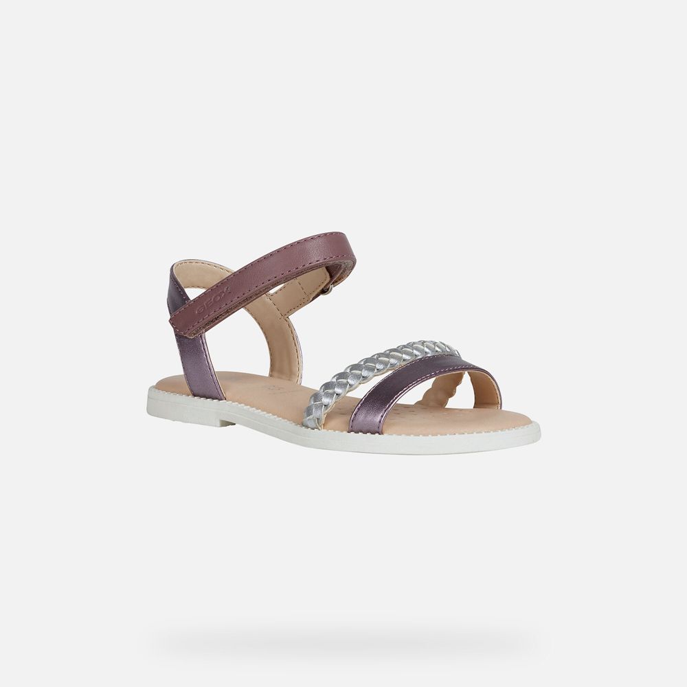 Geox Sandals Pink Karly - Geox Girls Shoes - XZGBEM709